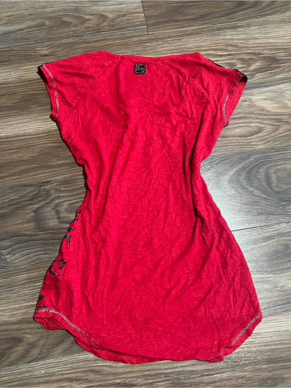 Red Script Short Sleeve Tee - Picture 2 of 5